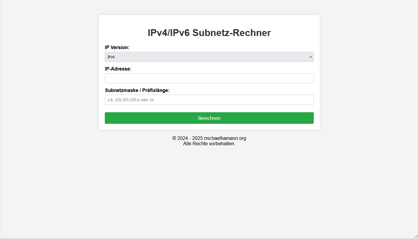 subnetz rechner